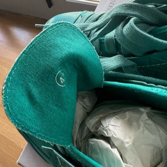 JW Anderson Low Top Sneakers: Turquoise - Picture 10 of 13